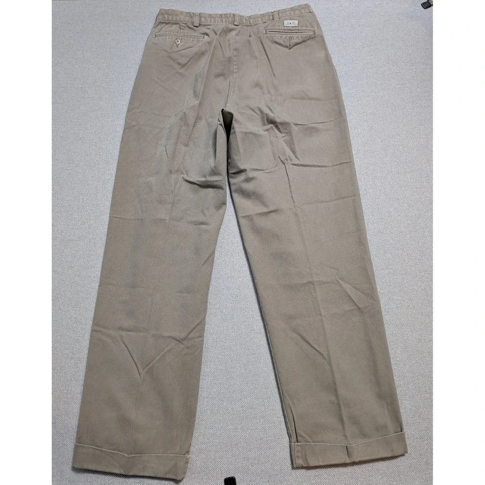 Polo Ralph Lauren Chino Mens Pants Andrew Pant Khaki 32x31 Relaxed Pleated W34